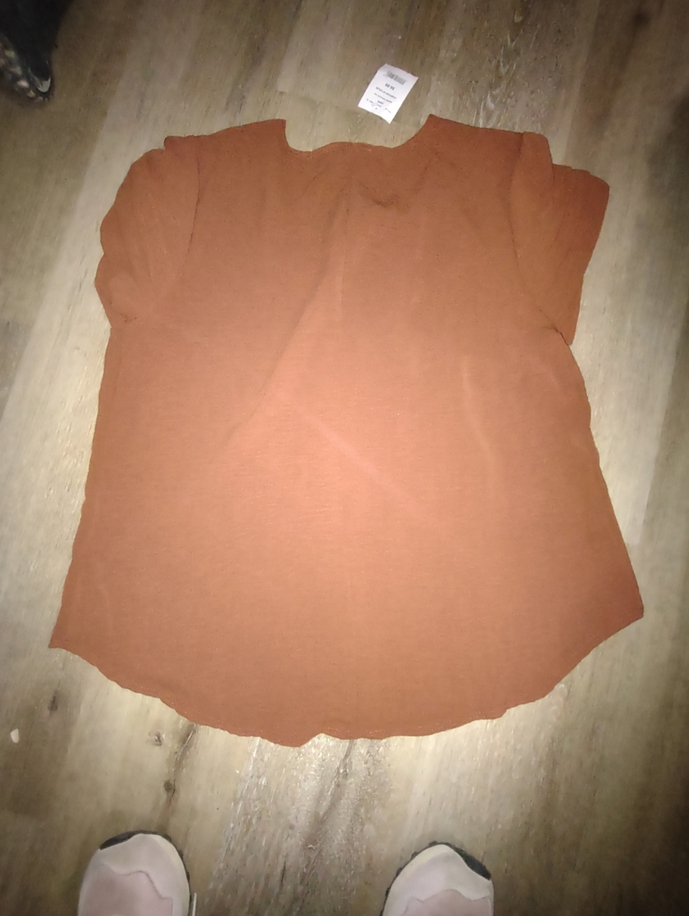 Classic Short-Sleeve Blouse in Rust